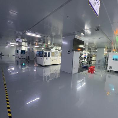 The production workshop on the second floor has 4 automated production lines.